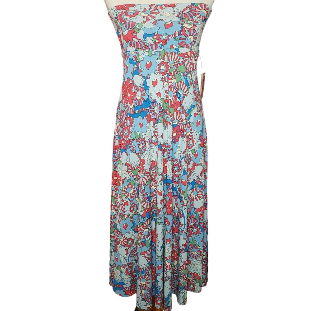 NWT! Lularoe Maxi skirt/ swim cover-up/strapless dress. Floral, modest. Size XS.